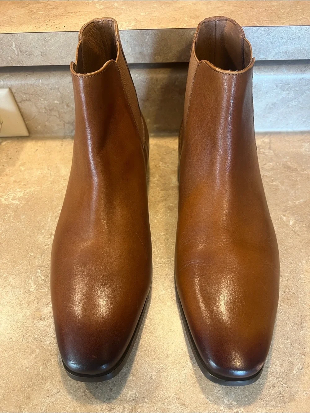 Men's Express Chelsea Ankle Boots in Brown Leather